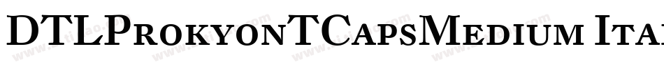 DTLProkyonTCapsMedium Italic字体转换